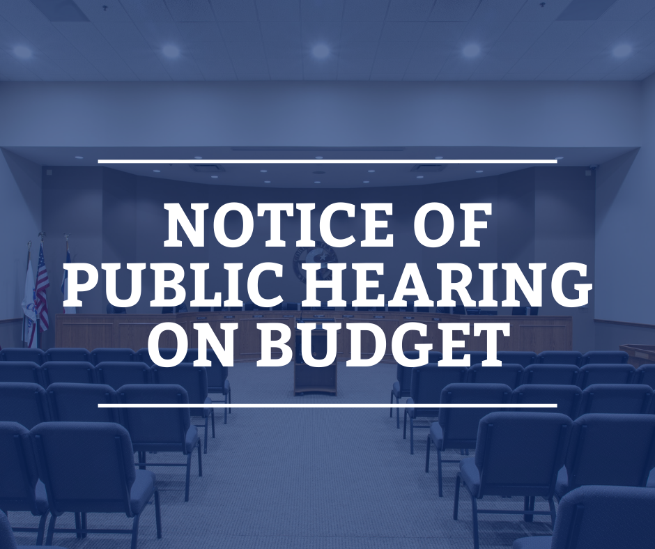 Notice Of Public Hearing On Budget And Tax Rate City Of Corinth Texas